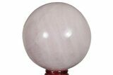 Polished Rose Quartz Sphere - Madagascar #210186-1